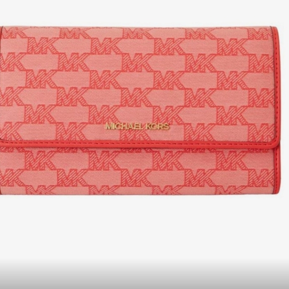 Michael Kors Large Jet Set Logo Wallet - Picture 3 of 3